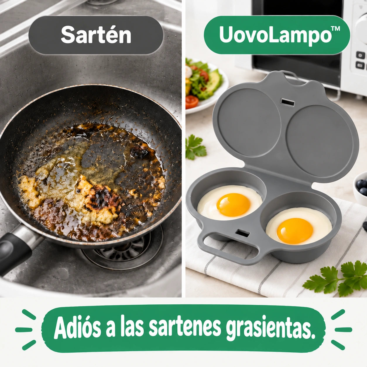 UovoLampo™ – Cocedor de huevos para microondas